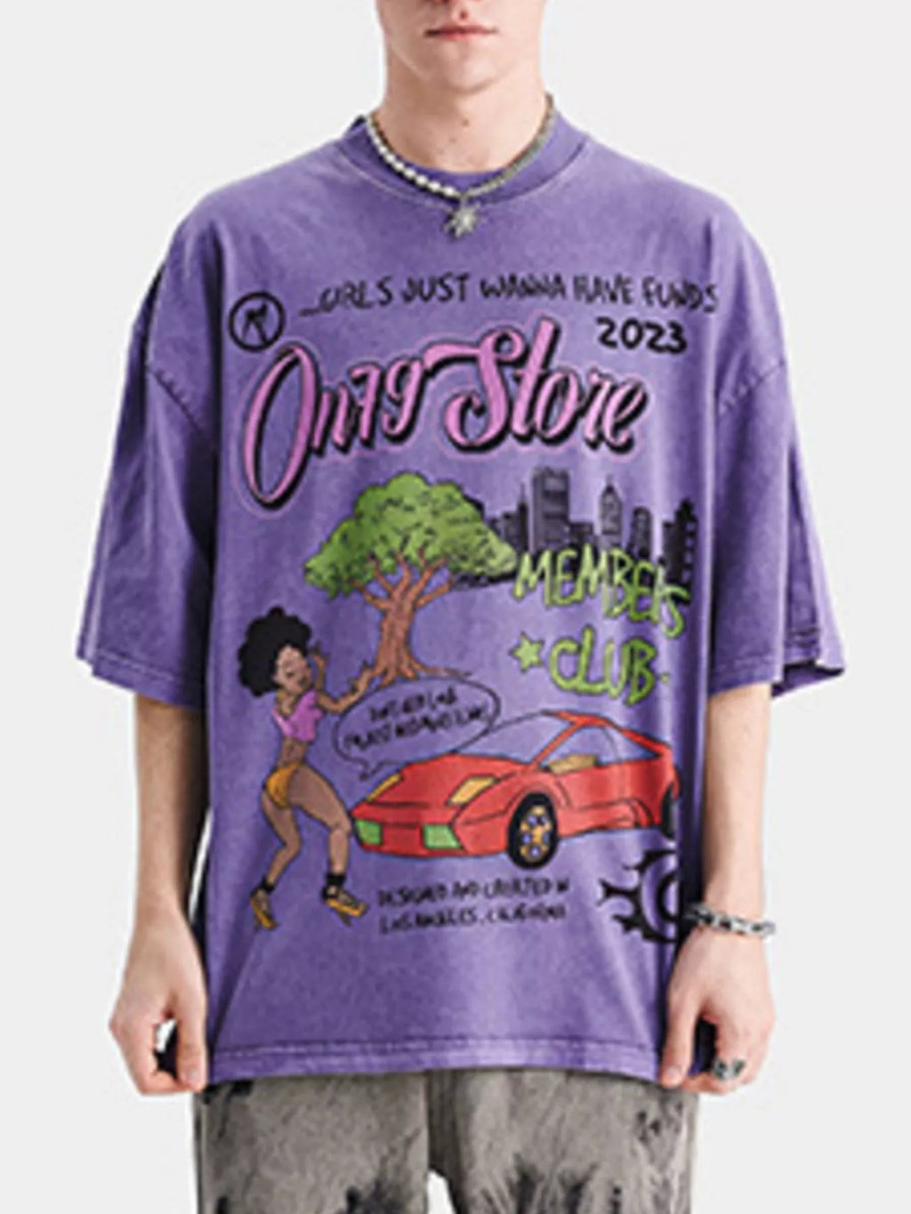 Men's Graphic Round Neck Short Sleeve T-Shirt
