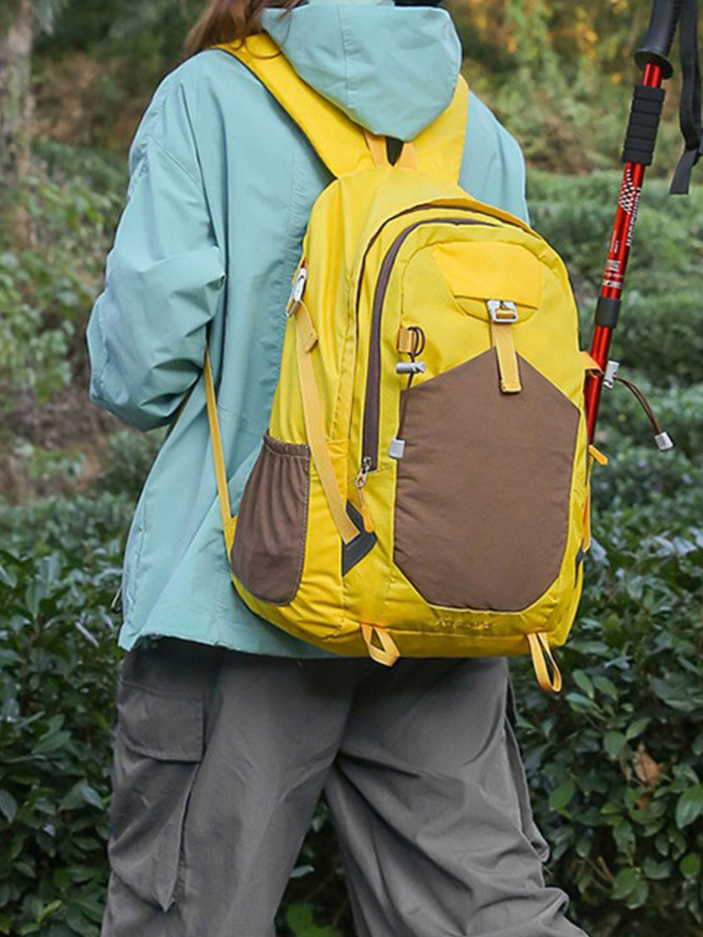 Lightweight Color Block Backpack Bag