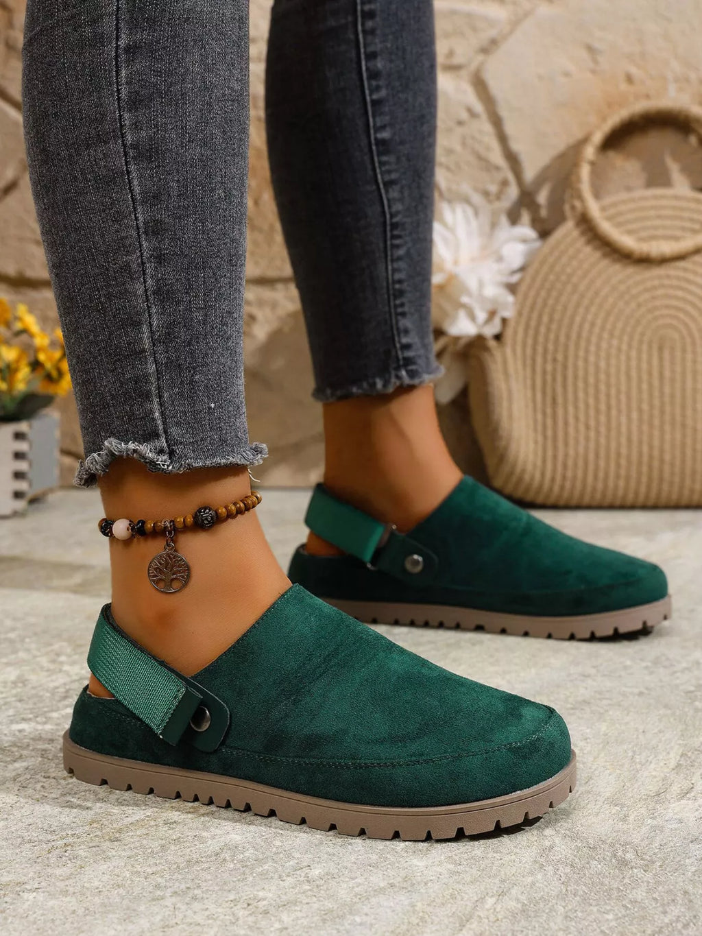 Round Toe Flats Slip-Ons
