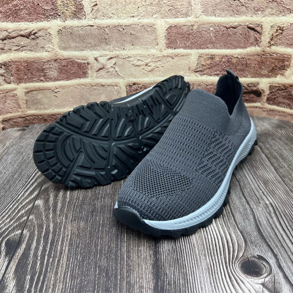 Round Toe Mesh Slip-Ons