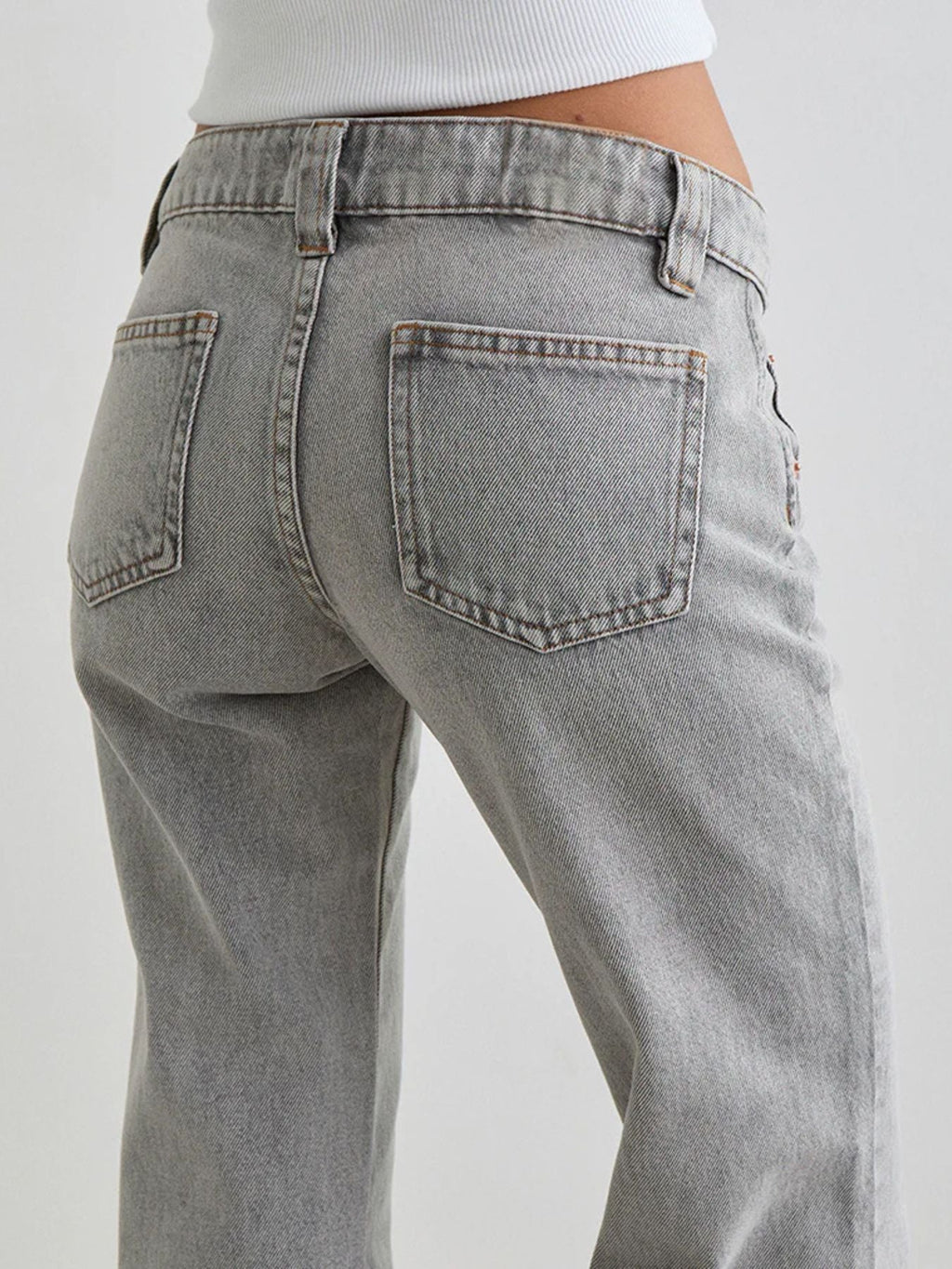 Low Rise Flare Leg Jeans