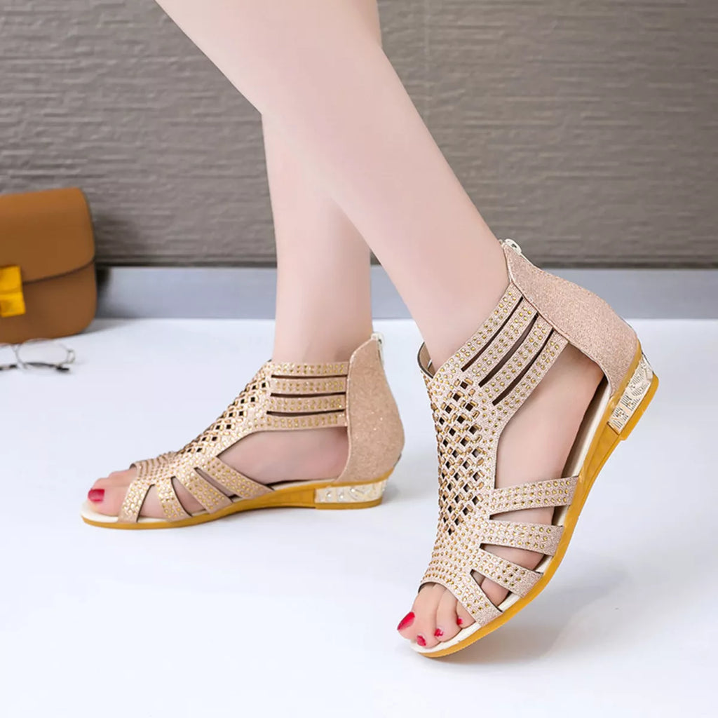 Rhinestone Open Toe Sandals