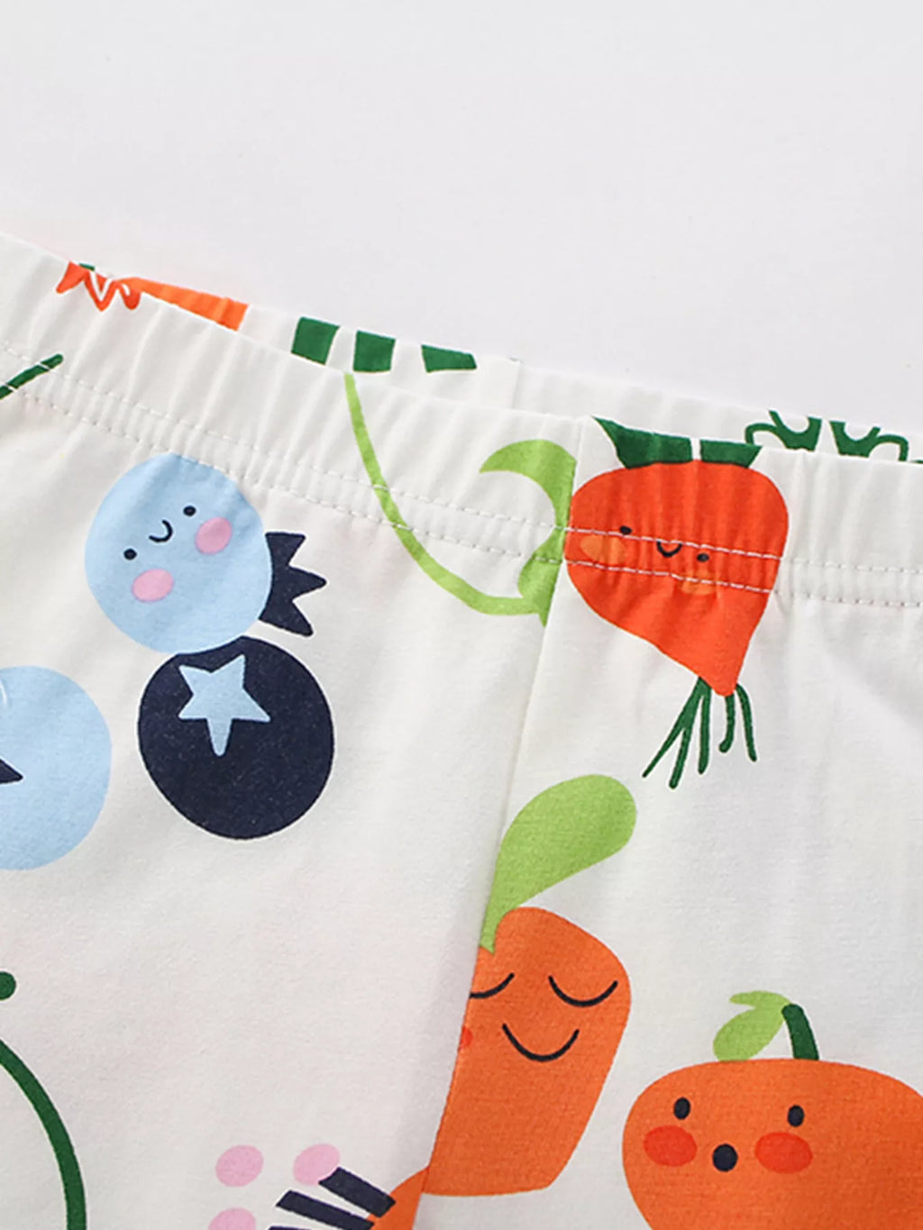 Children's Cartoon Fruit Tee and Shorts Set