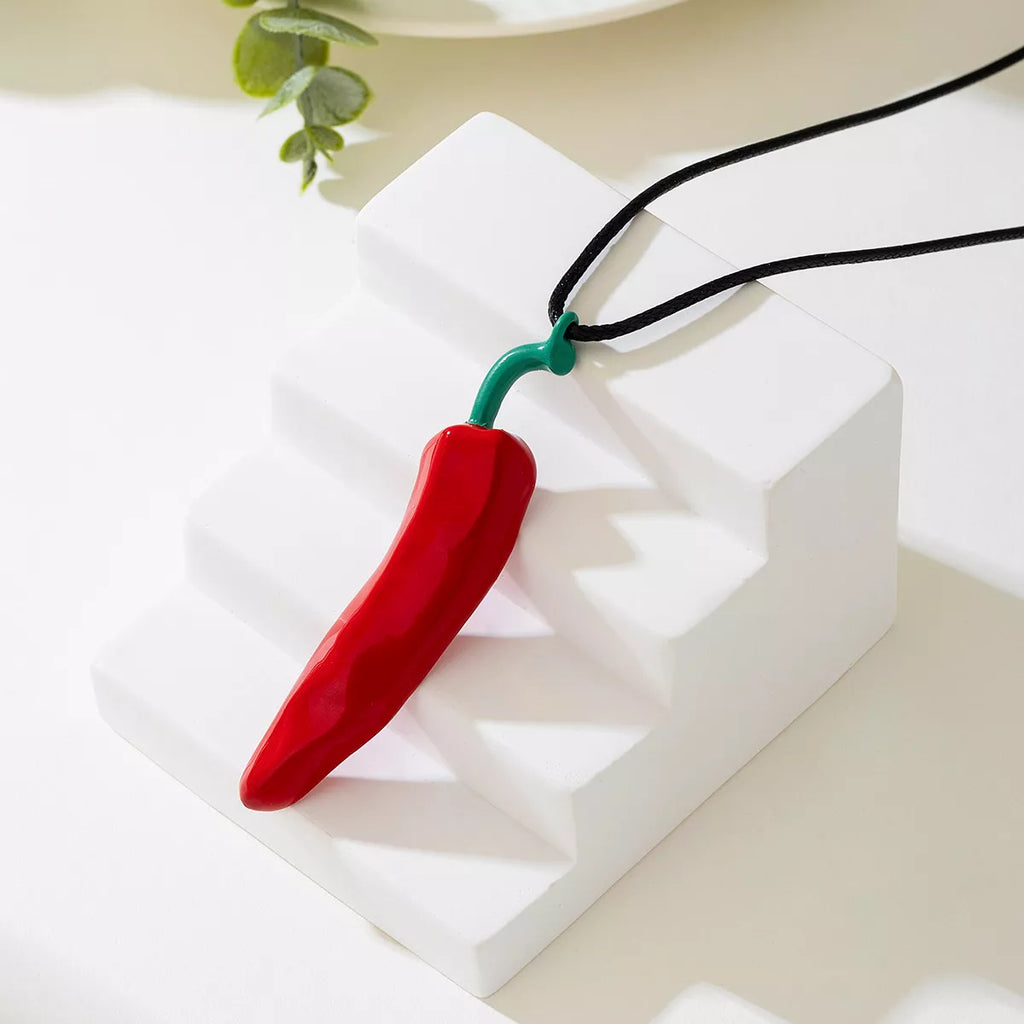 Chili Pepper Pendant Necklace