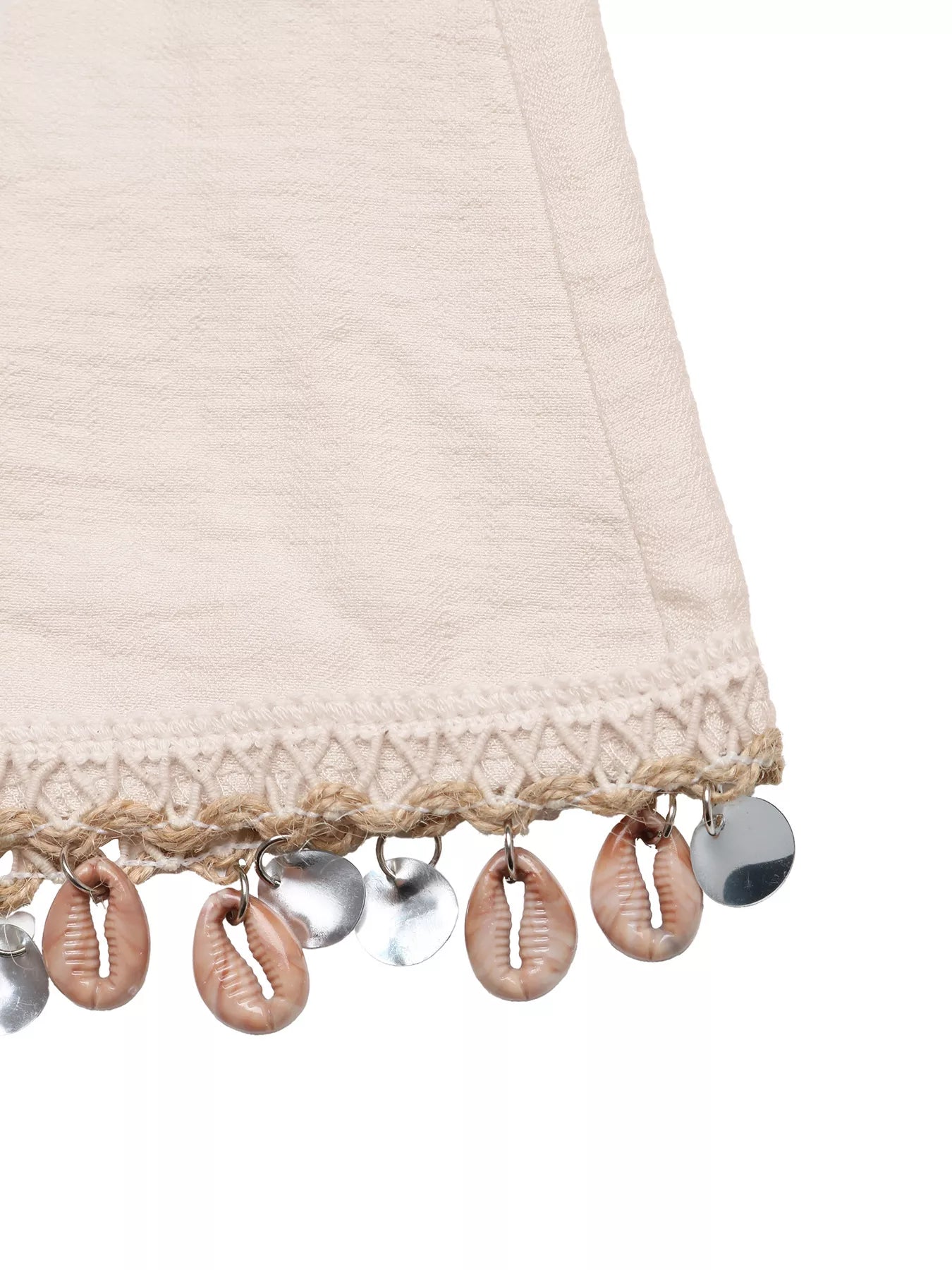 Shell Trim Elastic Waist Shorts
