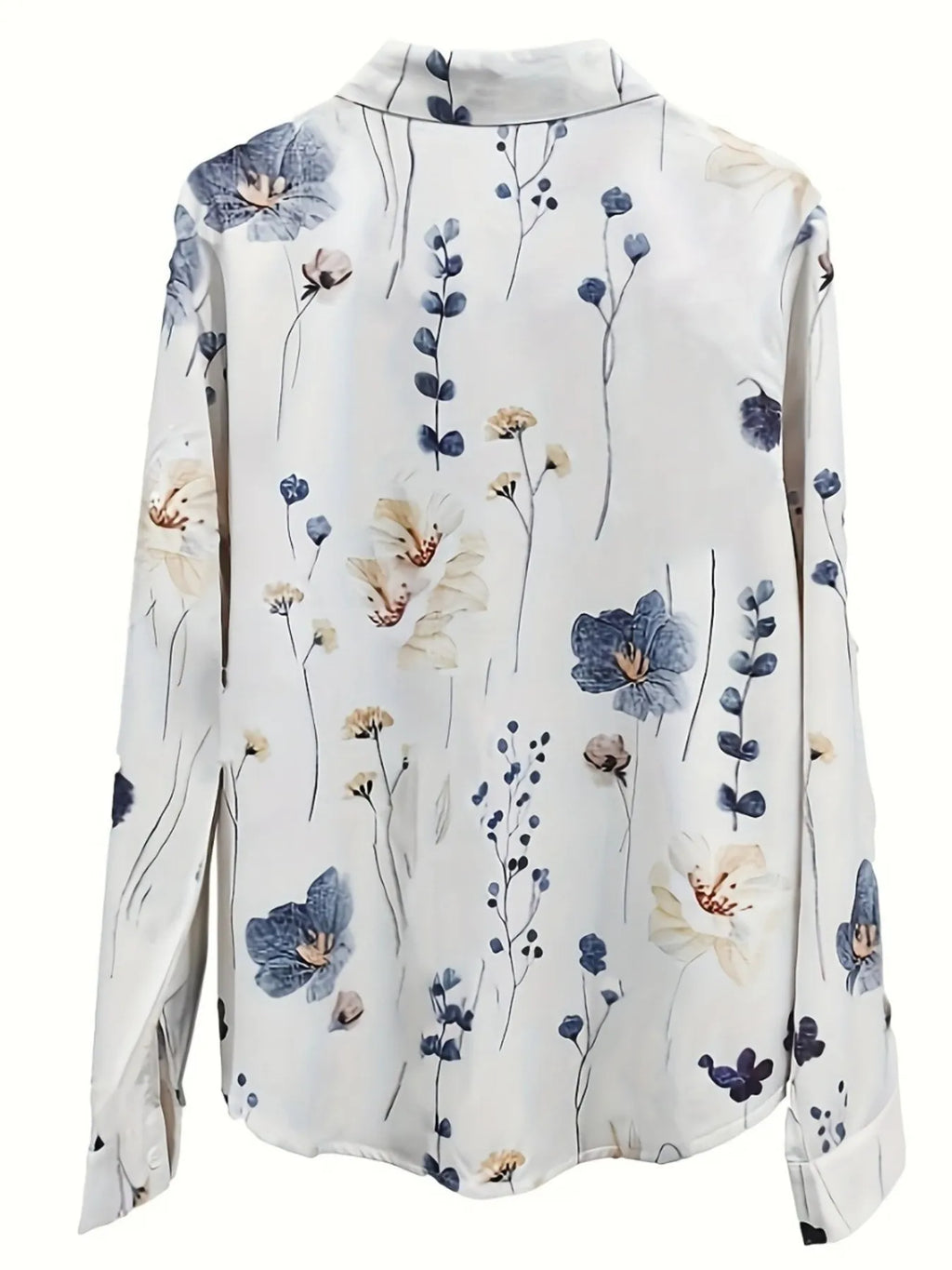 Printed Long Sleeve Blouse