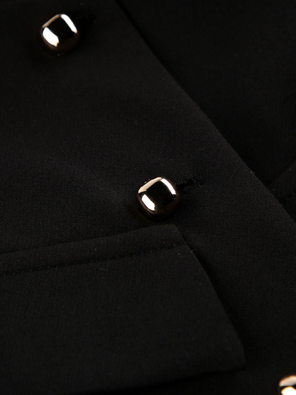 Stand Collar Button-Down Vest Coat
