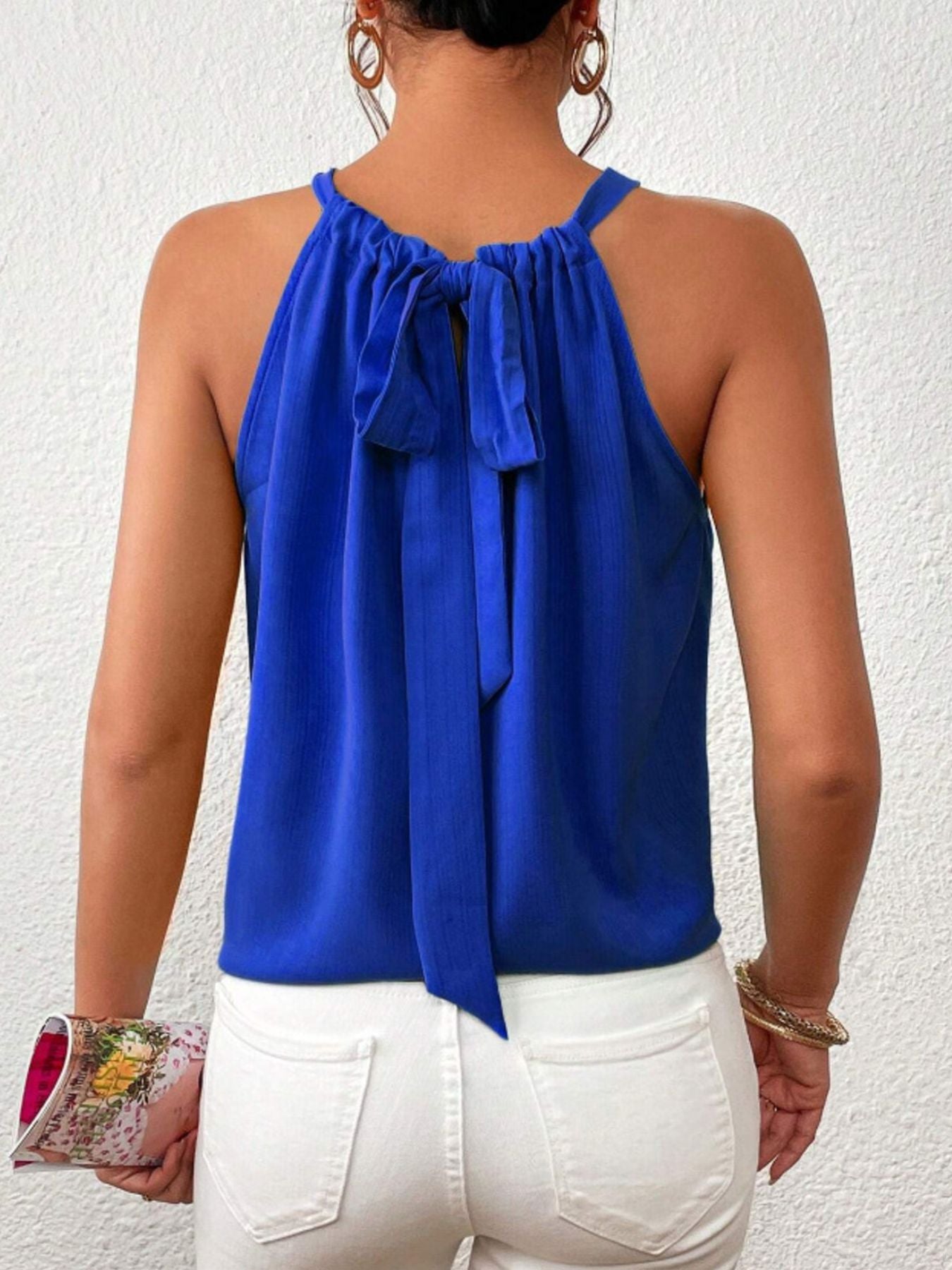Solid Color Ruched Cami