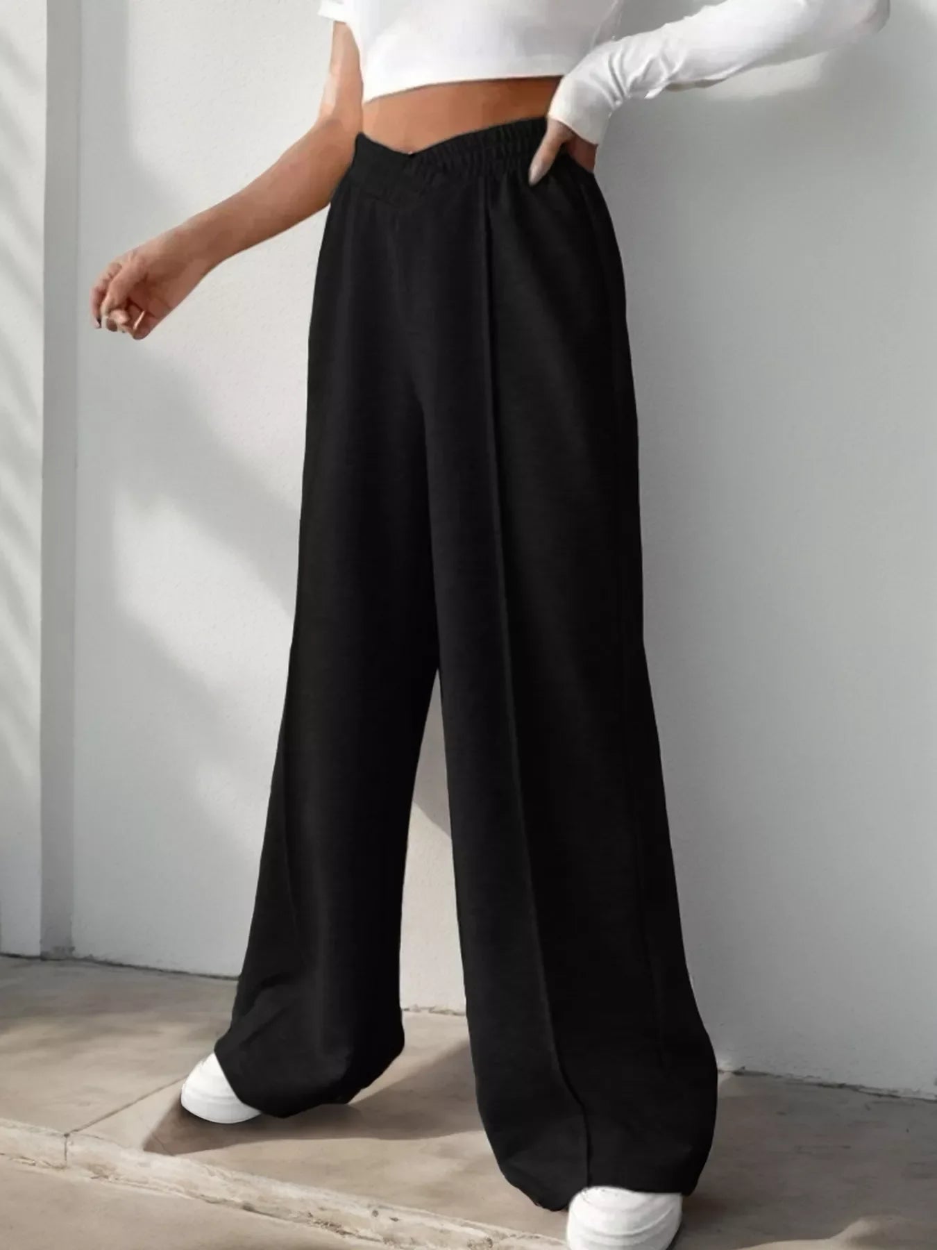 Wide Leg High Waist Pants