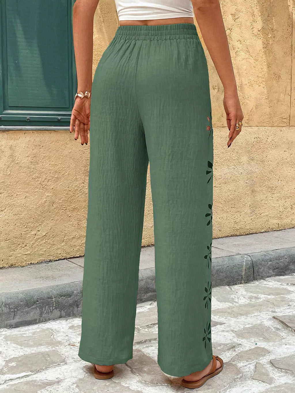 Casual Wide-Leg Pants