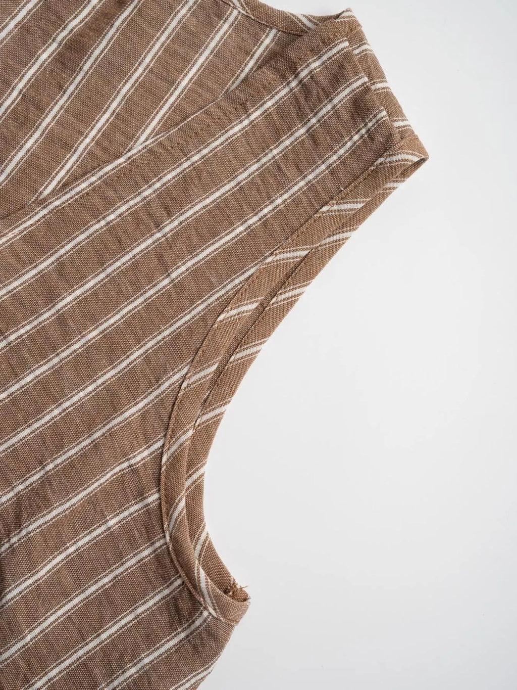 Striped Sleeveless Top and Wide Leg Pants Set
