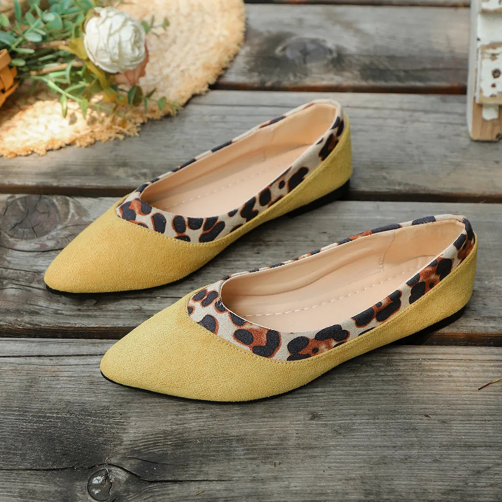 Leopard Pointed Toe Slip-Ons