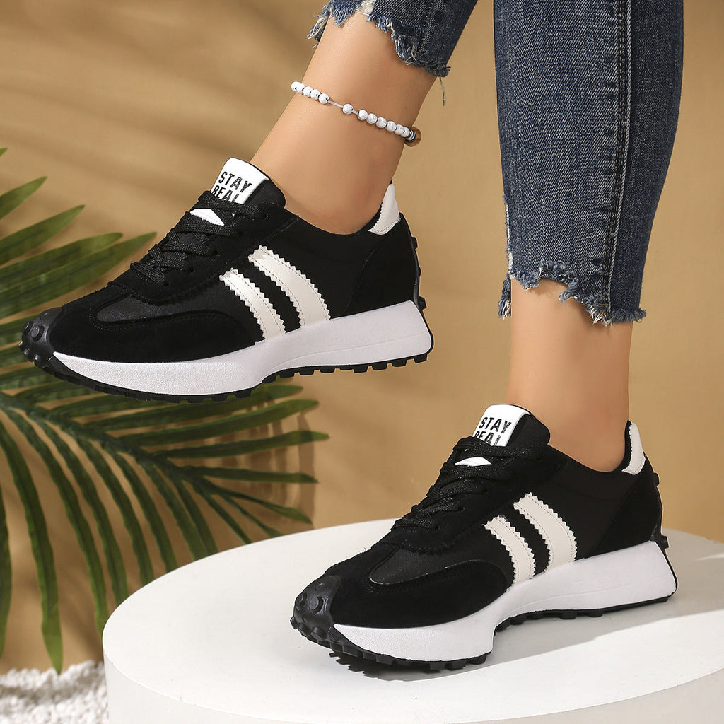 Chunky Thick-Sole Breathable Sneakers for women