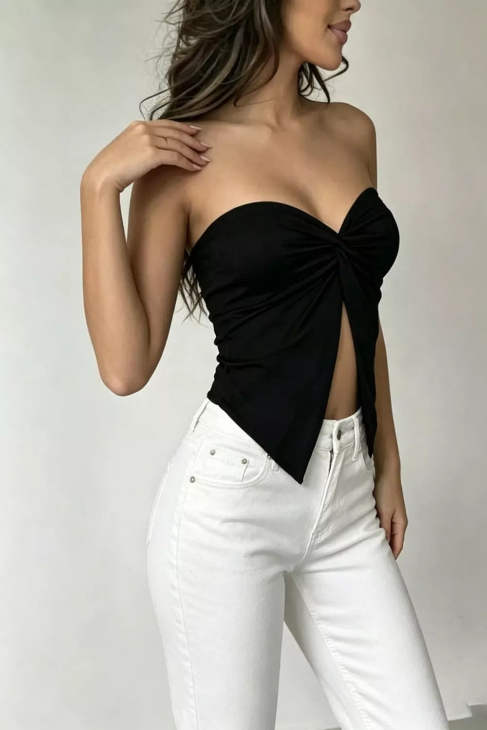 Twist Front Tube Top