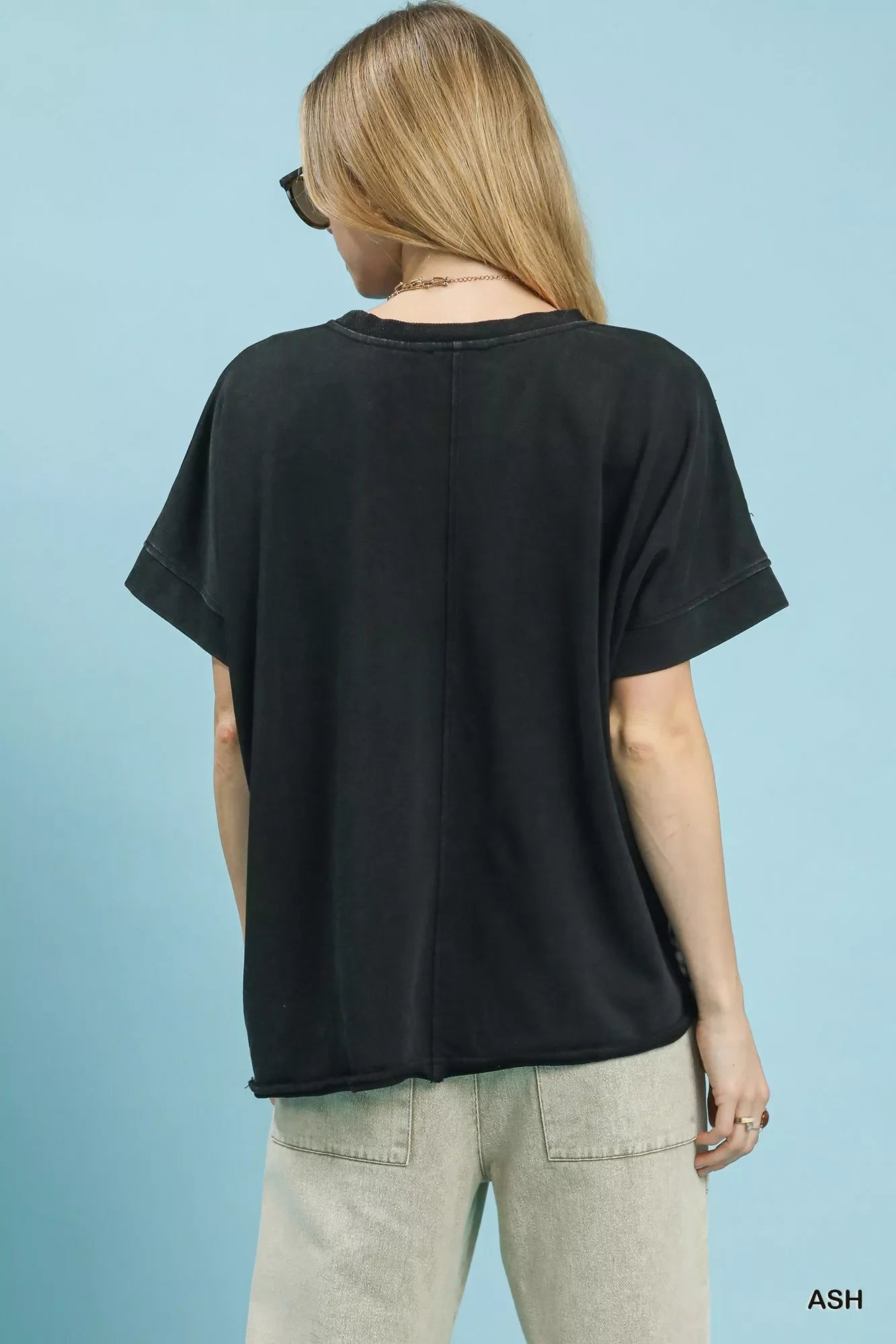 Umgee Mineral Wash French Terry Top