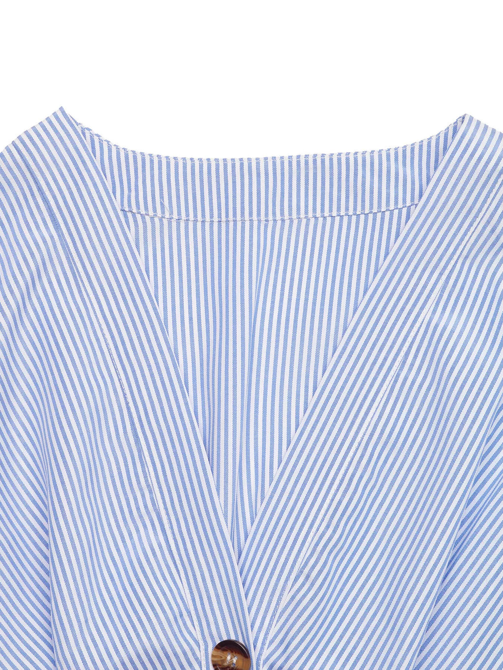 Ruffle Sleeve Button Front Midi Dress