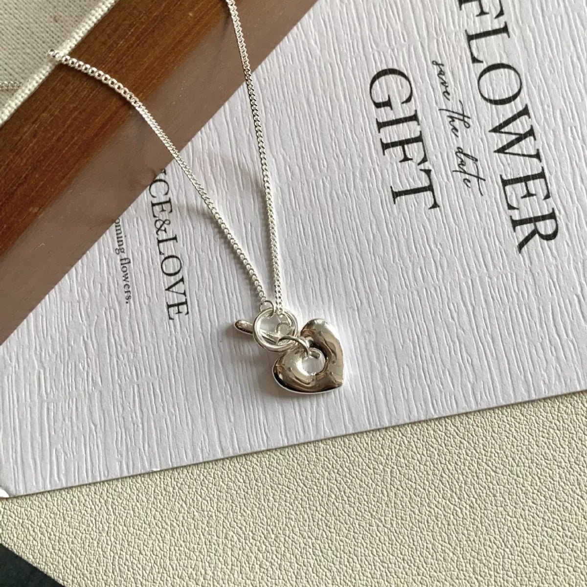 925 Sterling Silver Heart Necklace