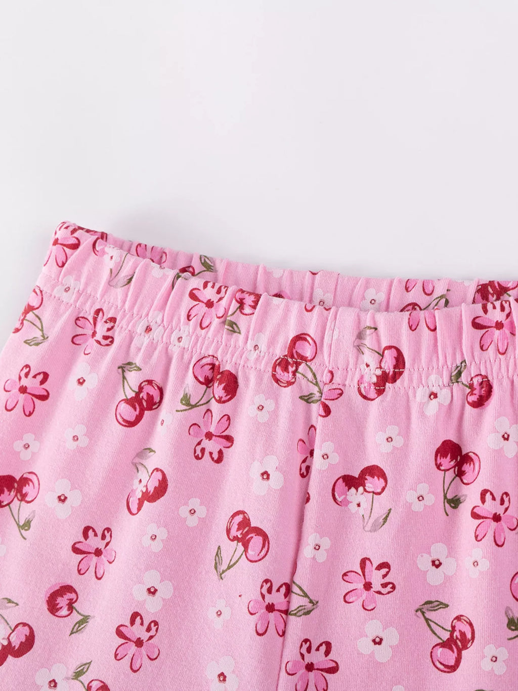 Children's Cherry Print Summer Outfit Set