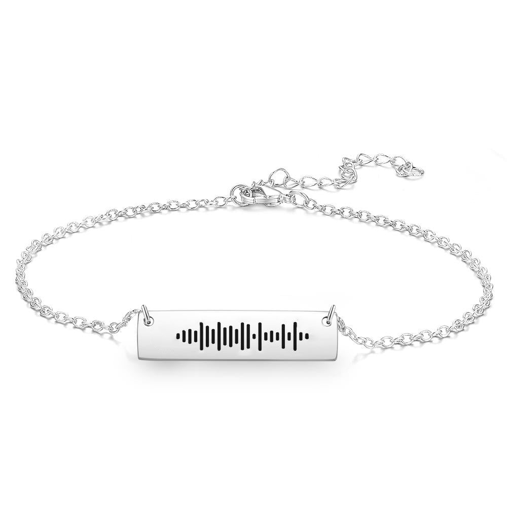 🎵✨ Scannable Music Code Bar Anklet – Wear Your Favorite Song!🎵✨