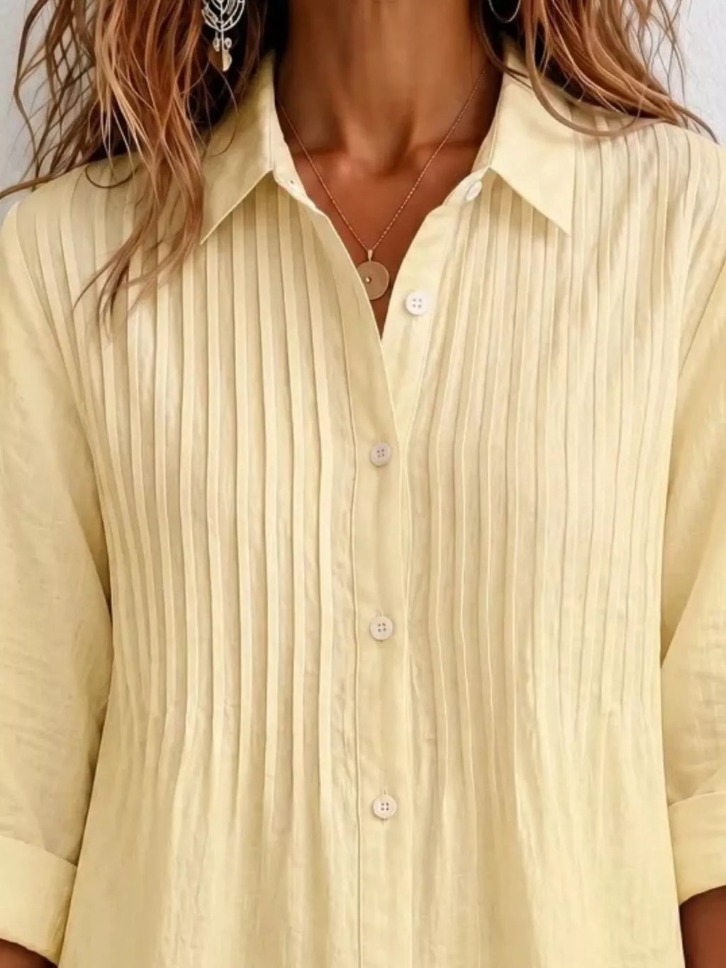 Men's Full Size Button Up Long Sleeve Shirt Plus Size