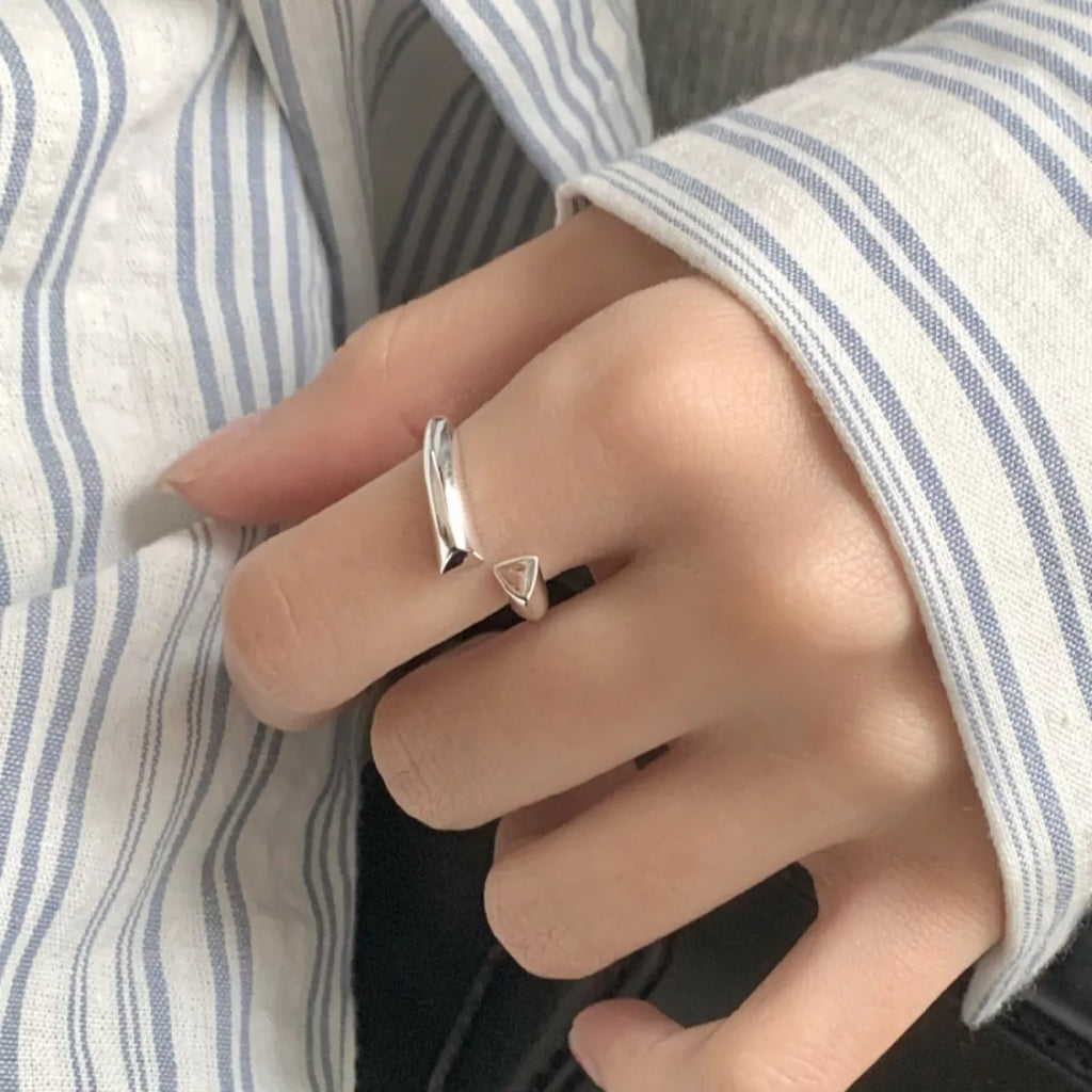 925 Sterling Silver Bypass Ring
