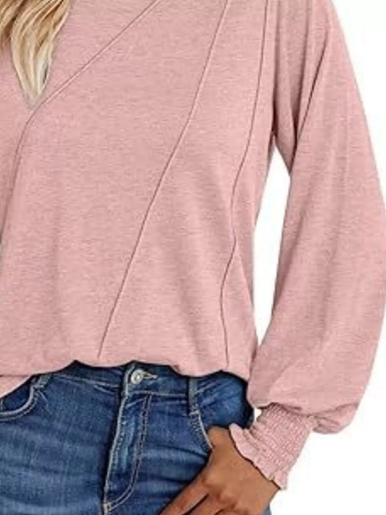 Round Neck Long Sleeve Top