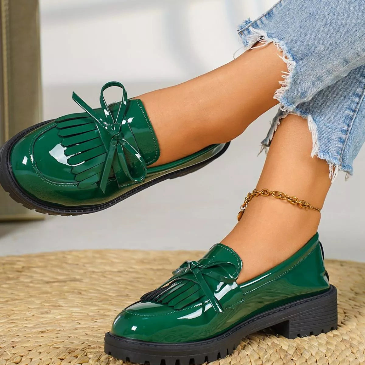 Round Toe Slip-Ons