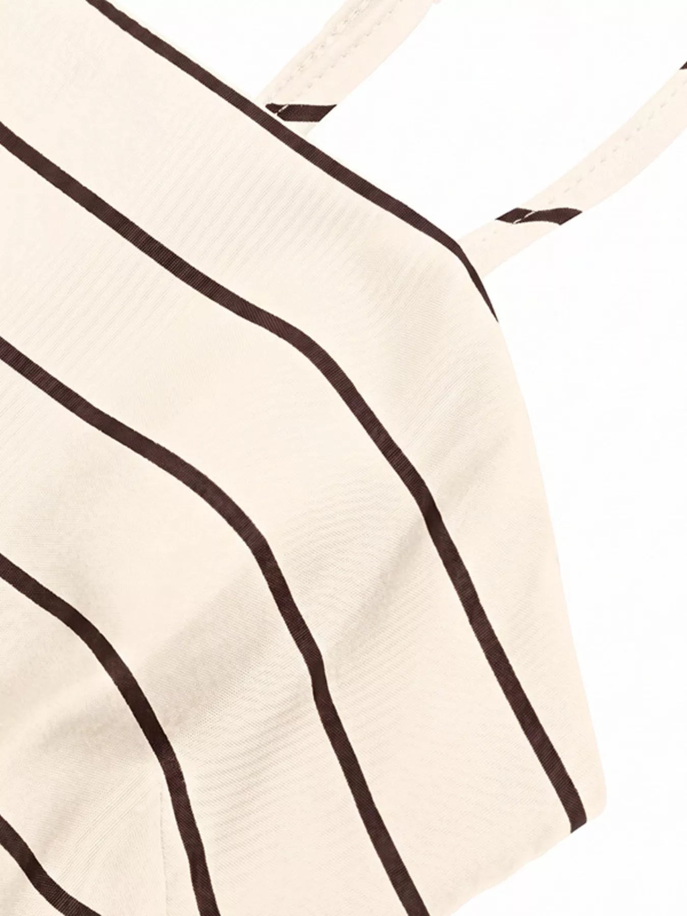 Striped Print Spaghetti Strap Maxi Dress
