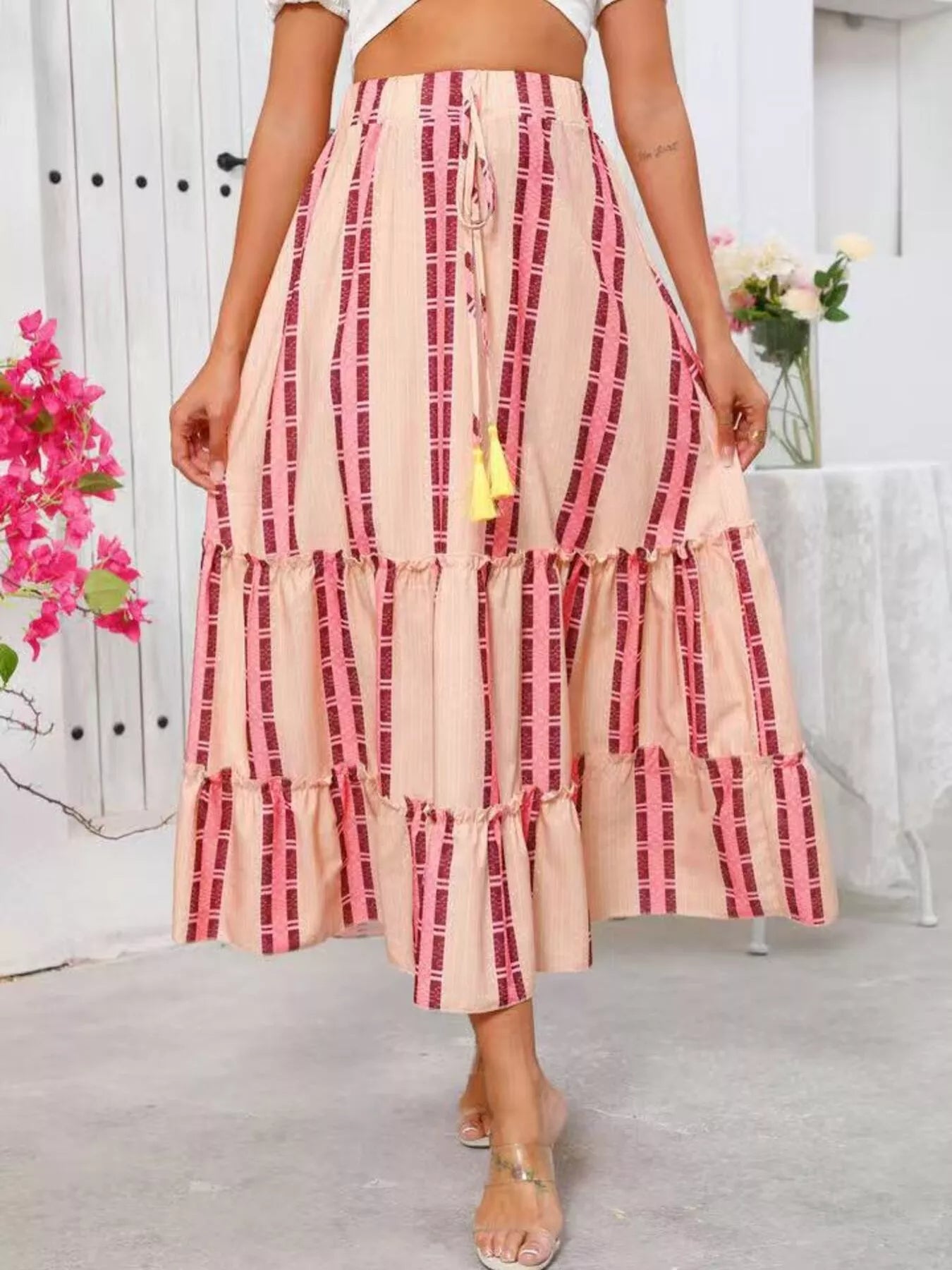 Tassel Midi Skirt