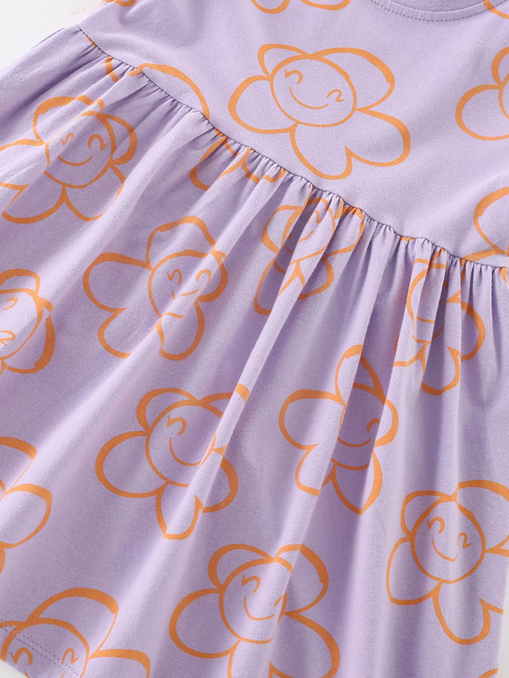 Children's Flower Print Casual Dress