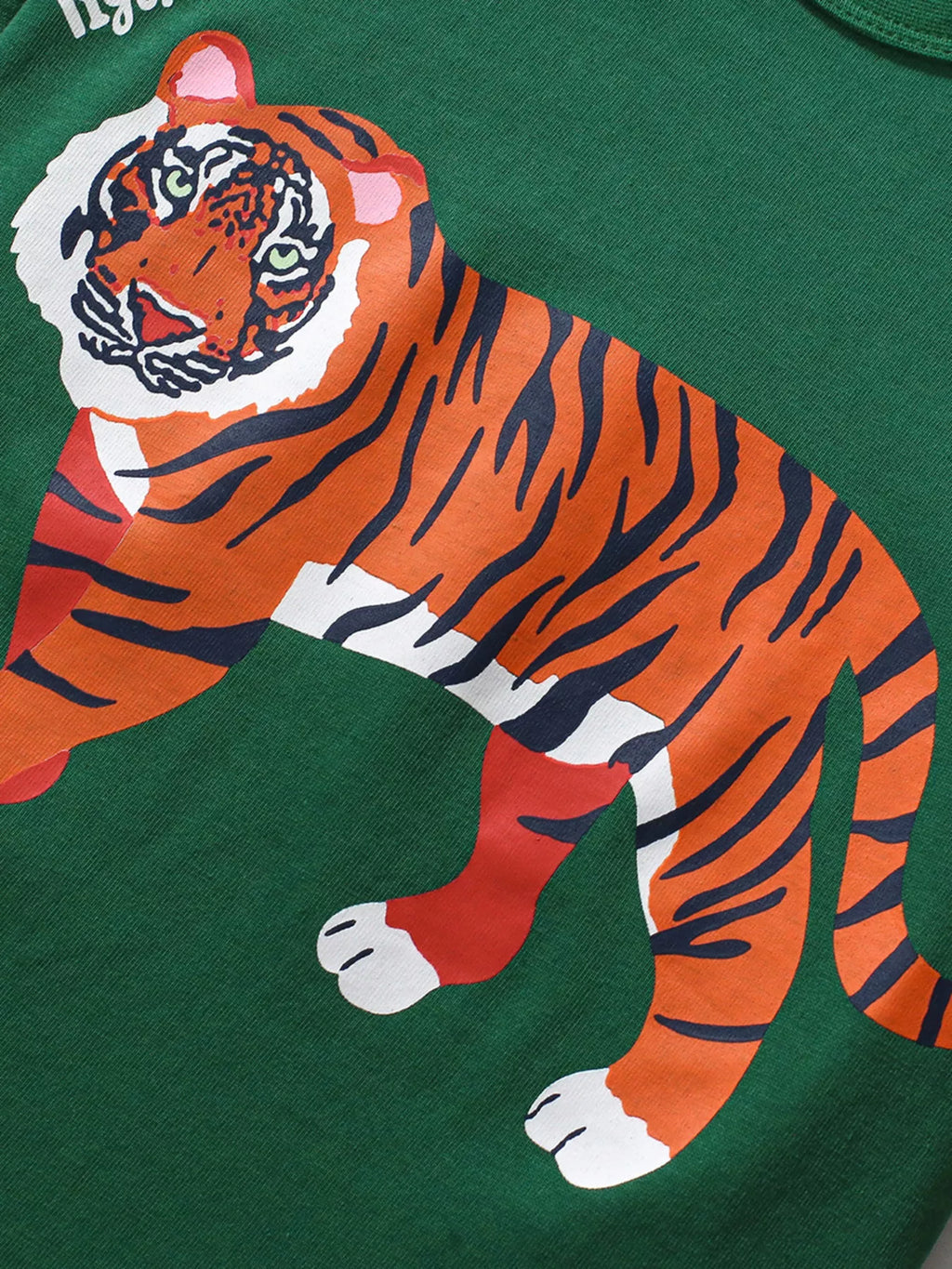 Children's Tiger Graphic Crew Neck T-Shirt