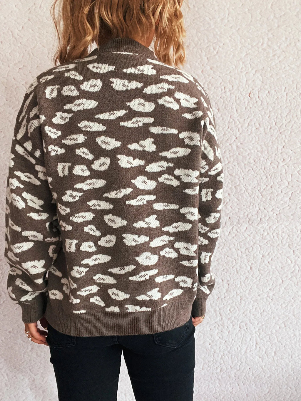 Mock Neck Long Sleeve Sweater