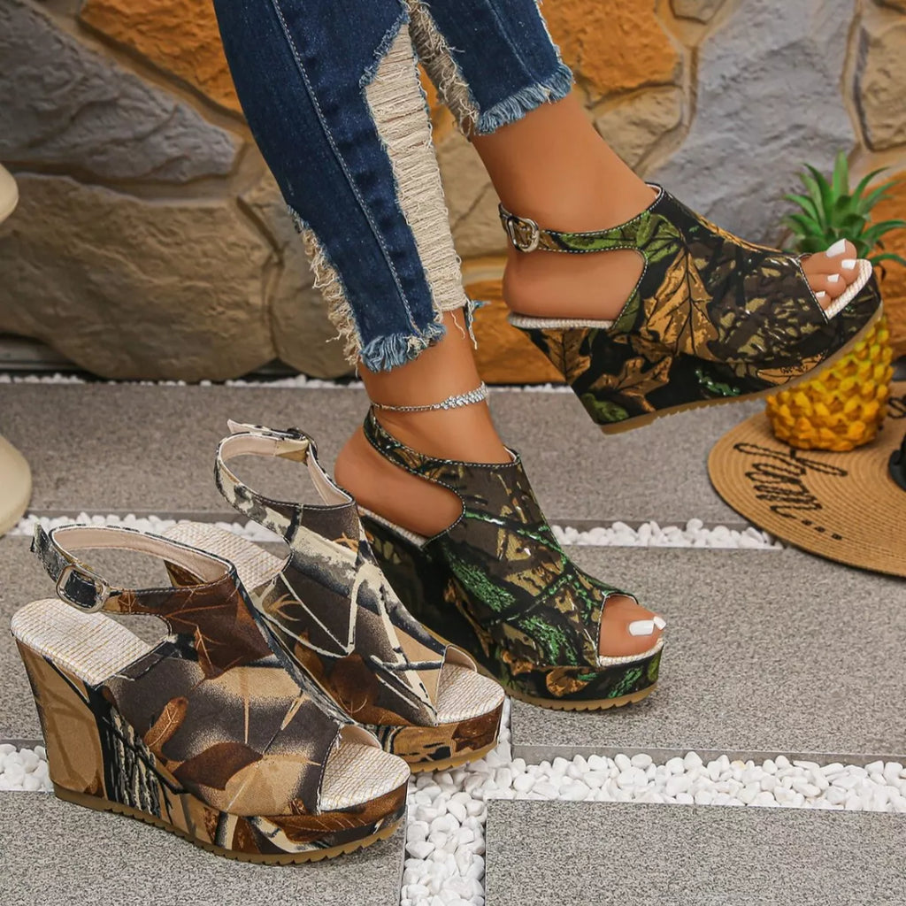 Open Toe Wedge Sandals