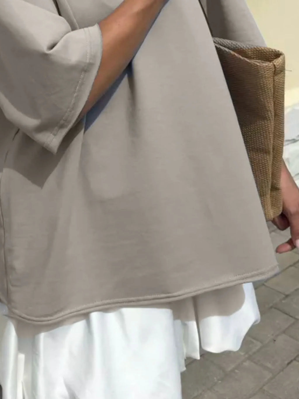 Round Neck Half Sleeve Oversized T-Shirt
