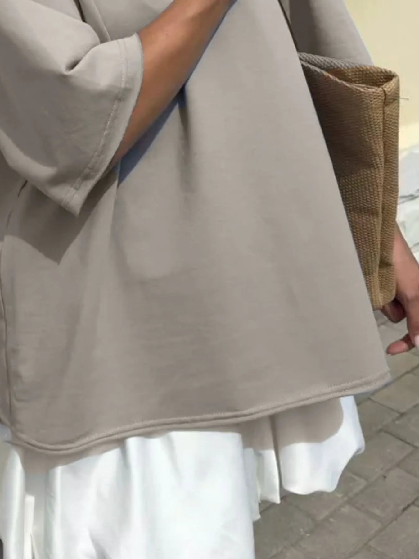 Round Neck Half Sleeve Oversized T-Shirt