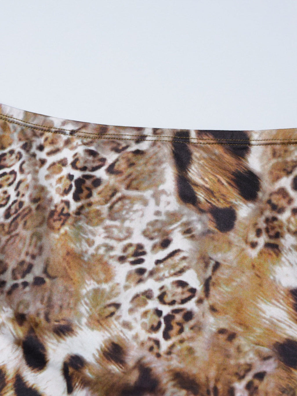 Leopard Print Cami Top and Mini Skirt Set