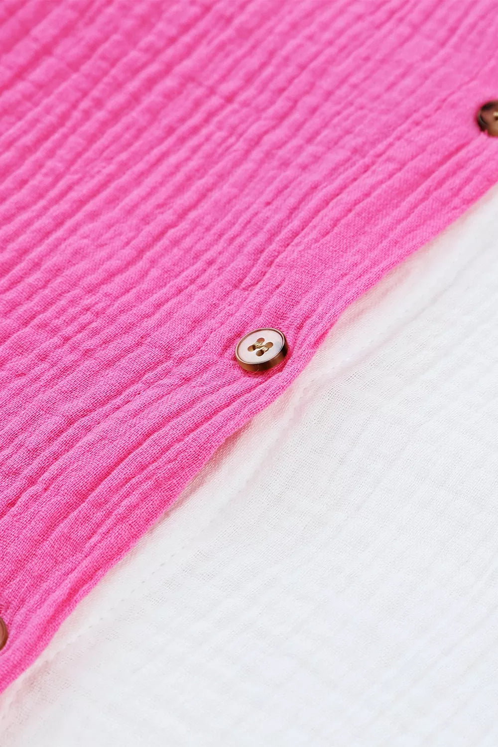 Color Block Casual Button Up Shirt