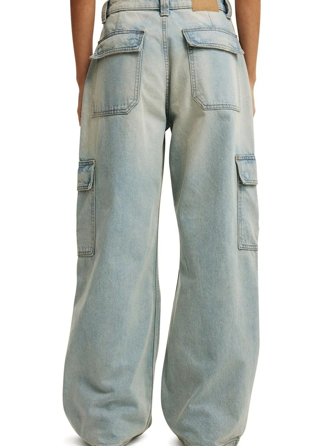 Wide Leg Cargo Jeans