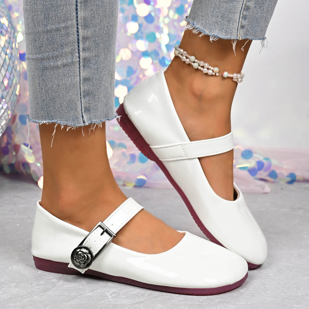 Buckle Strap Mary Jane Loafers