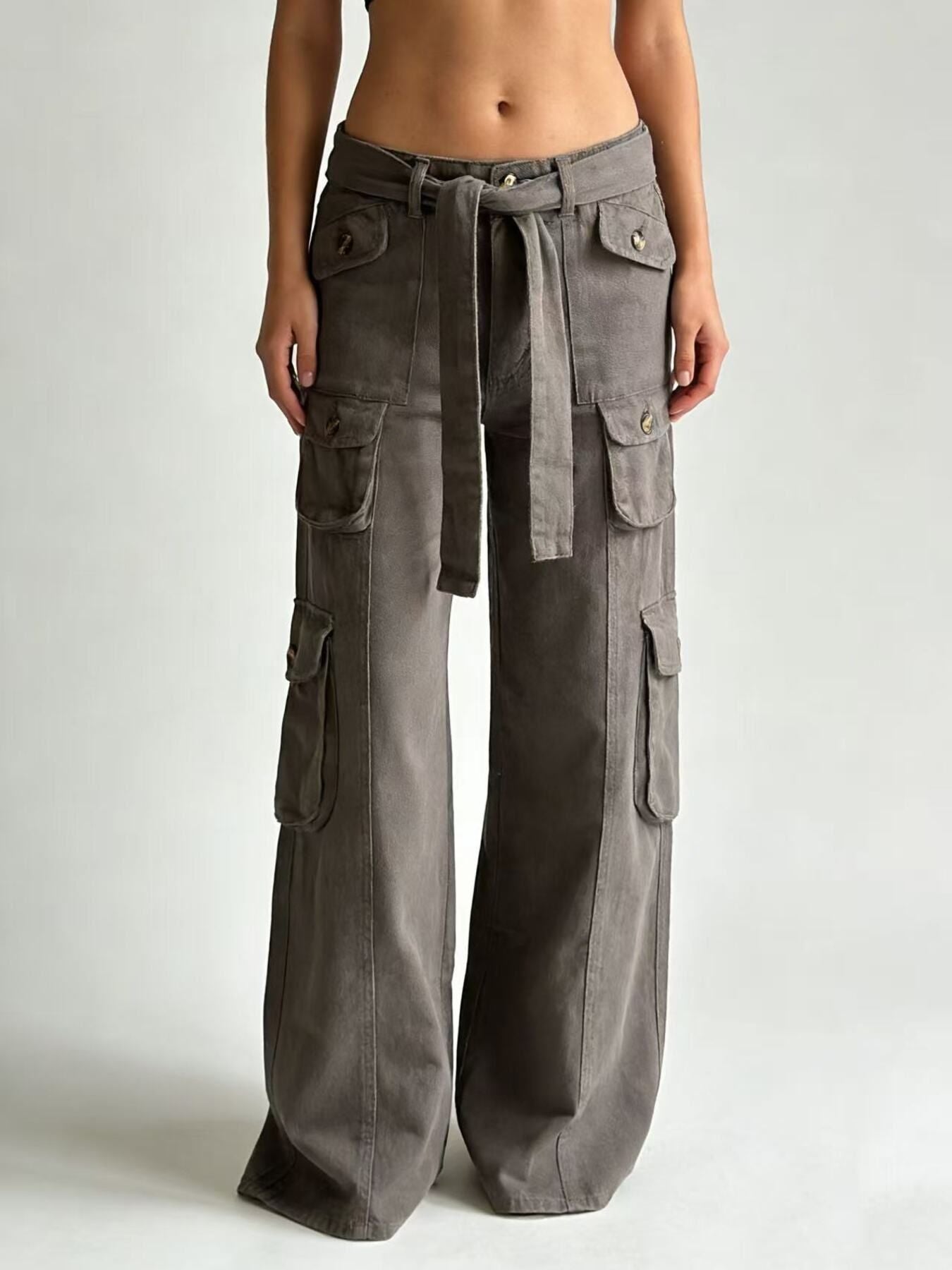 Wide Leg Cargo Jeans