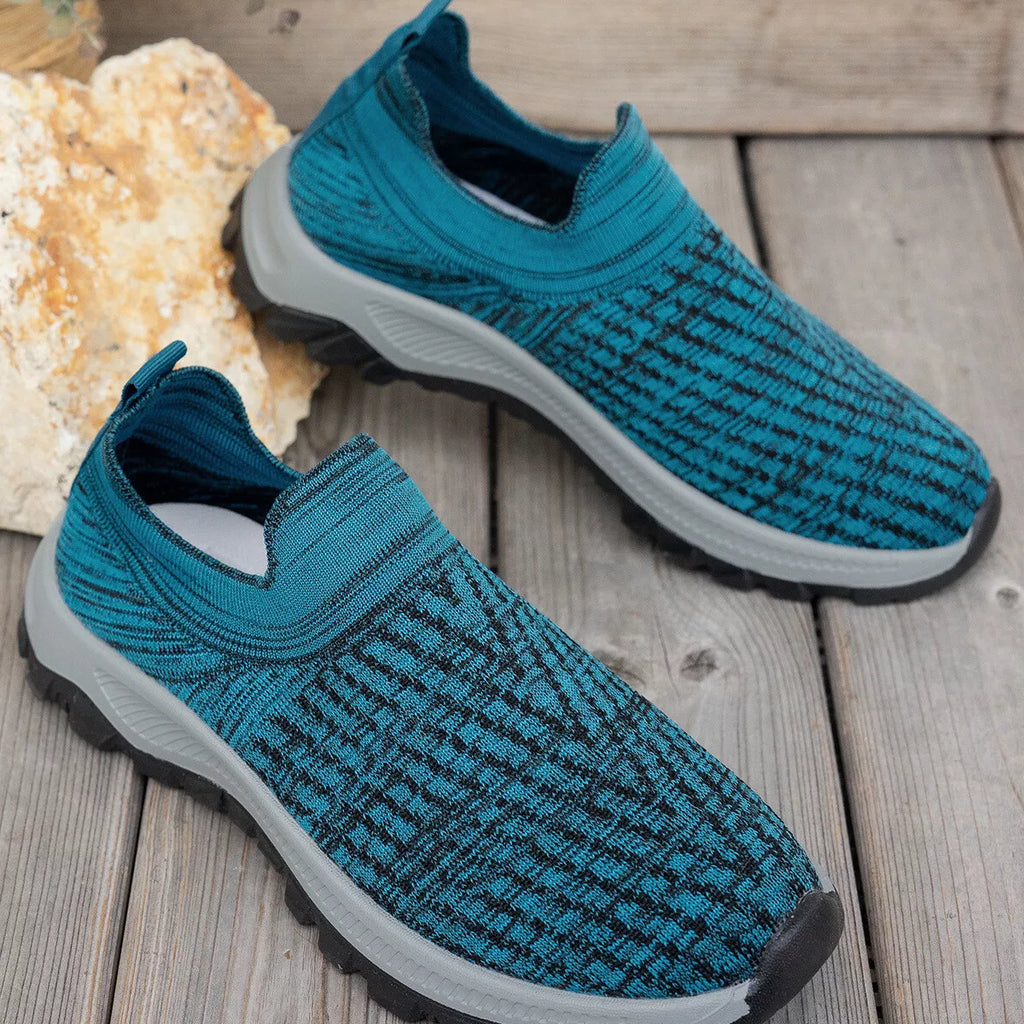 Round Toe Mesh Slip-Ons