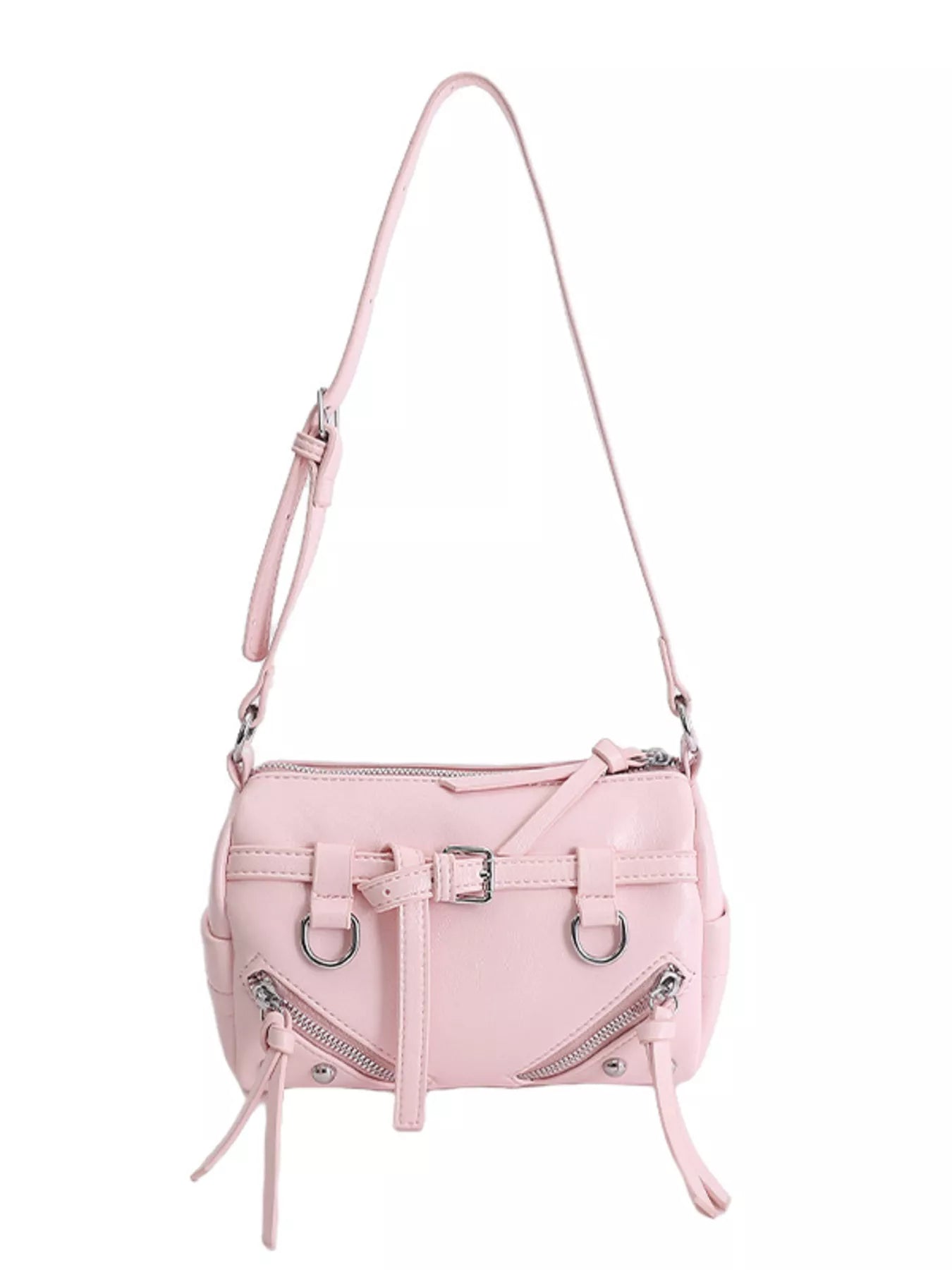 Adjustable Strap Leather Shoulder Bag