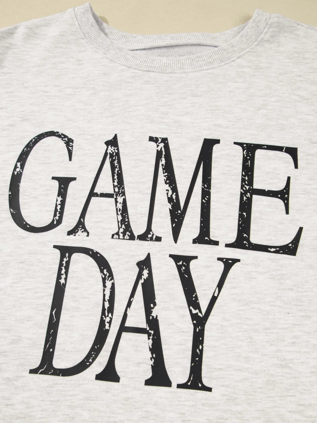 Washed GAME DAY Graphic Baggy Sweatshirt