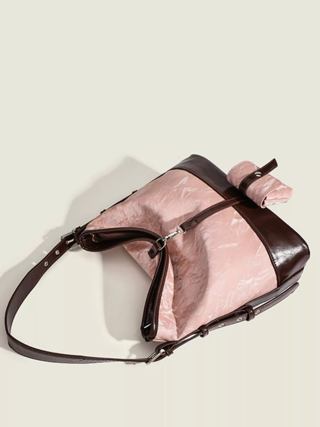 Adjustable Strap Shoulder Bag with Pouch