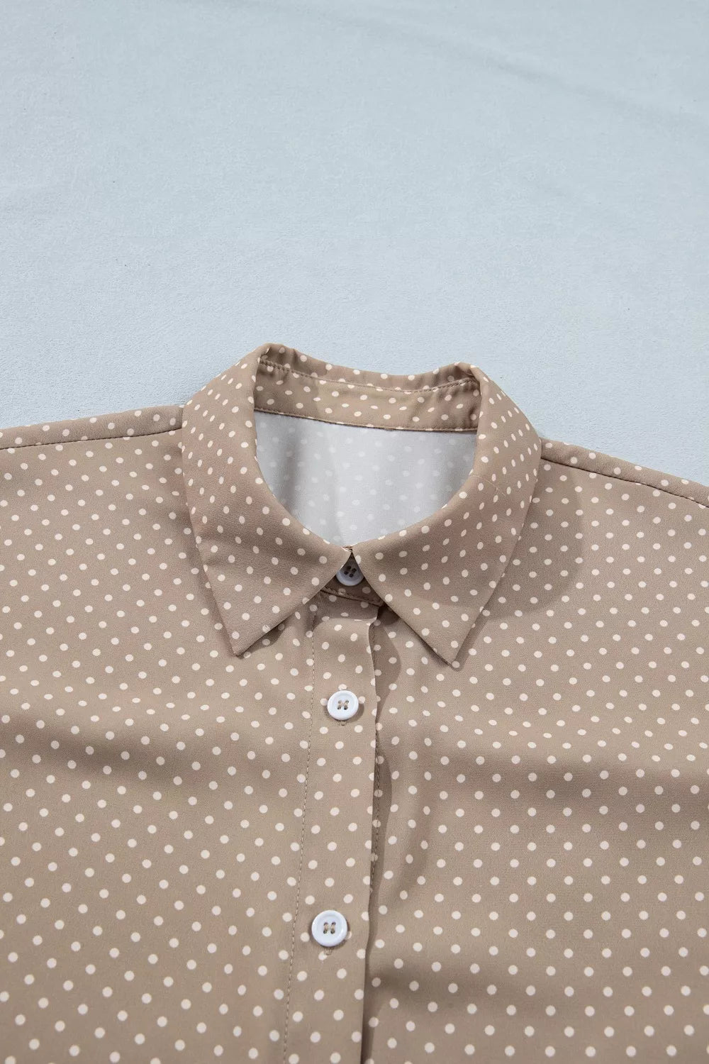 Polka Dot Print Short Sleeve Shirt