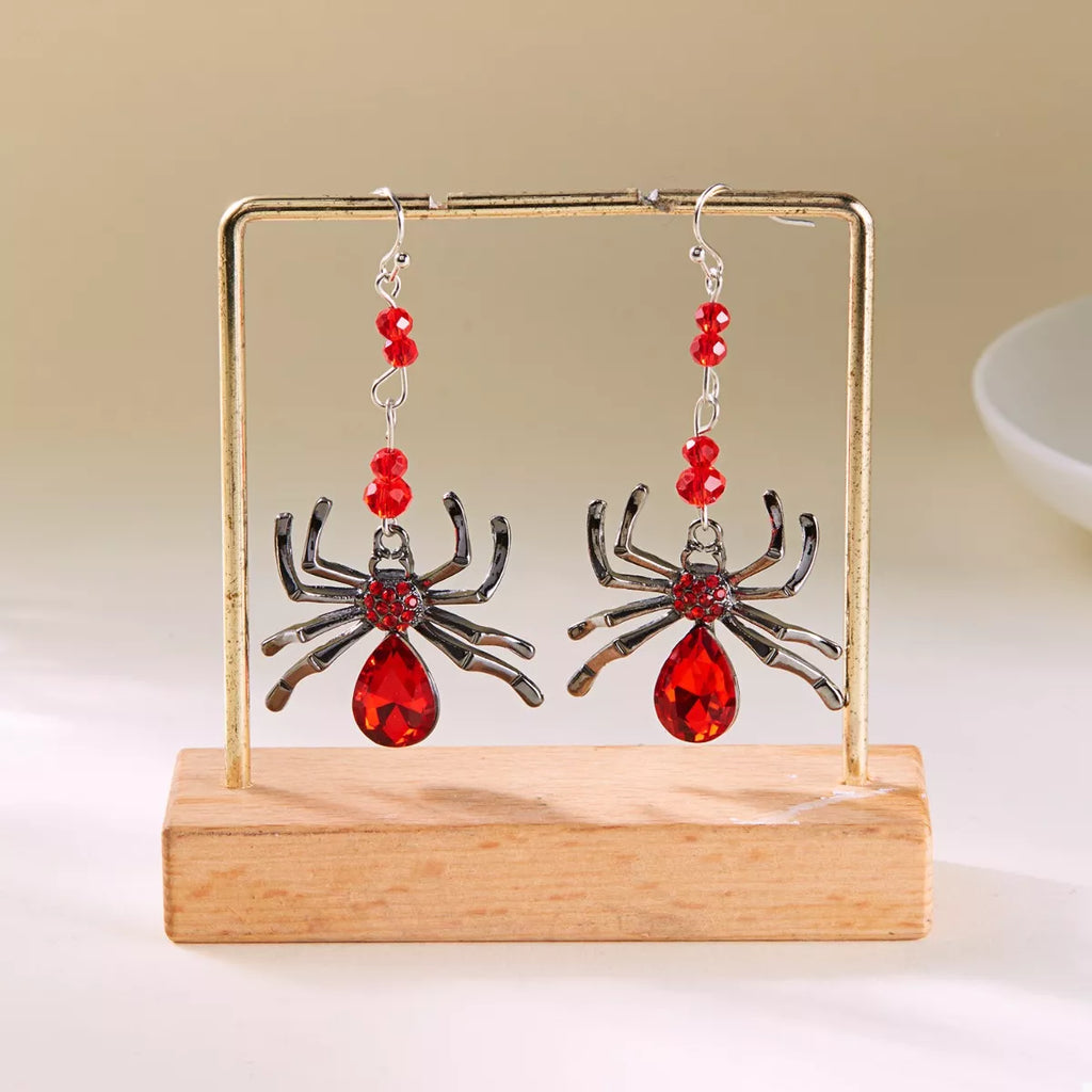 Halloween Spider Dangle Earrings