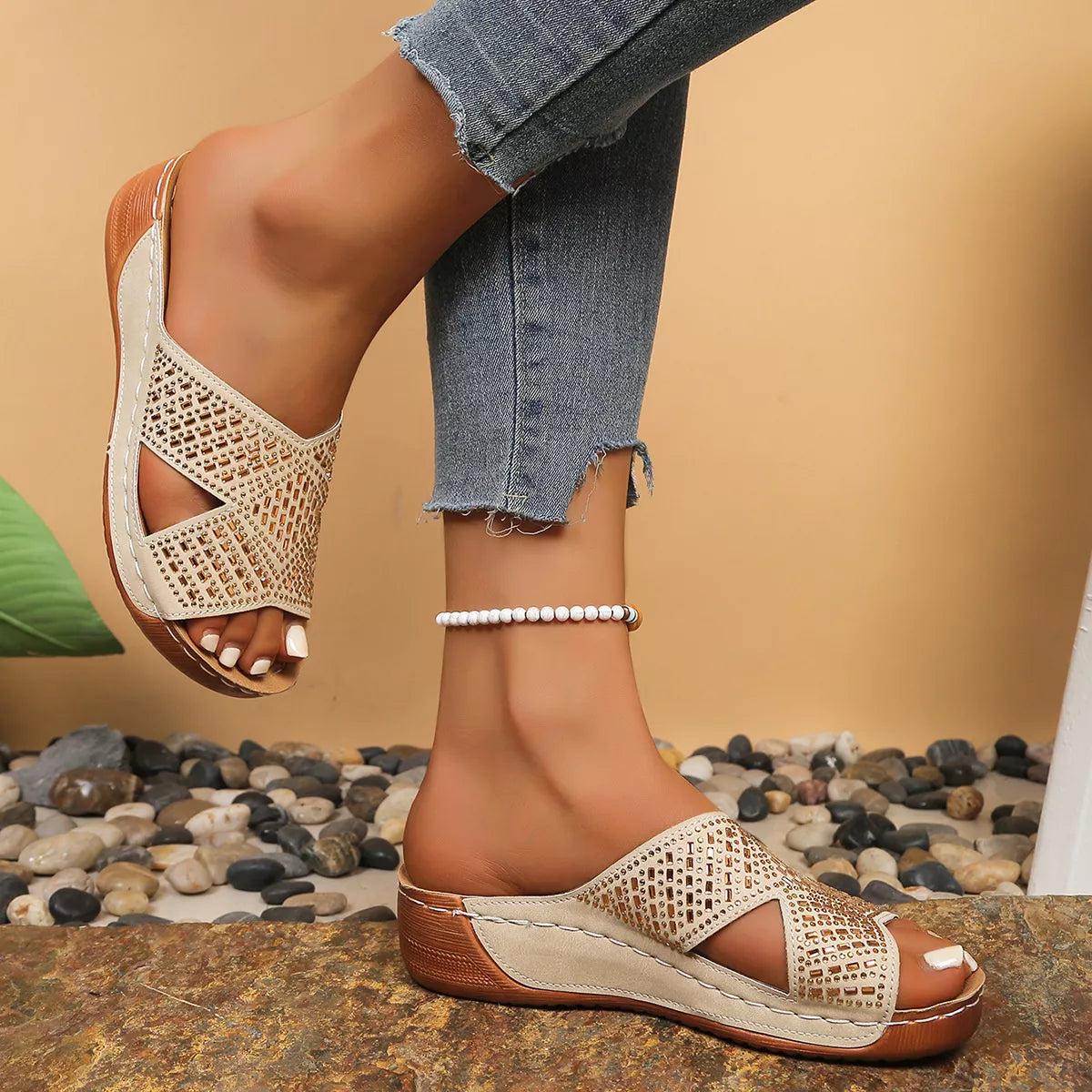 Open Toe Wedge Sandals