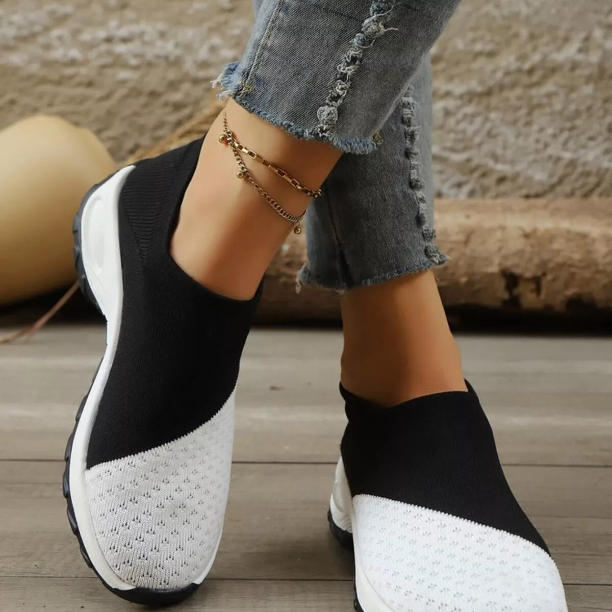 Color Block Mesh Athletic