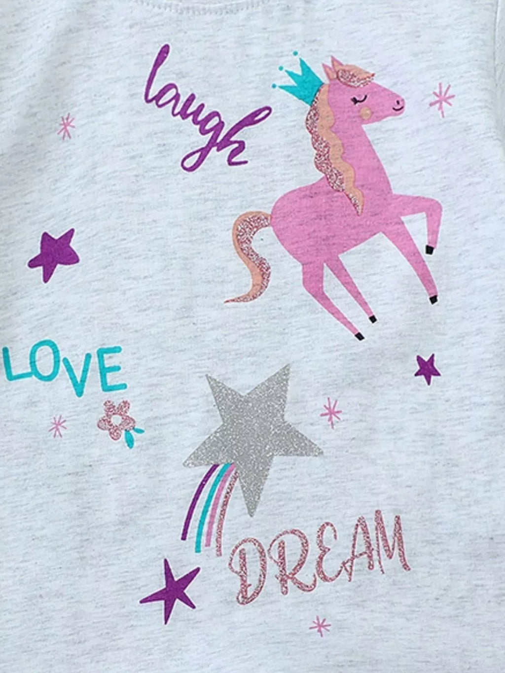 Children's Unicorn Graphic Short Sleeve T-Shirt
