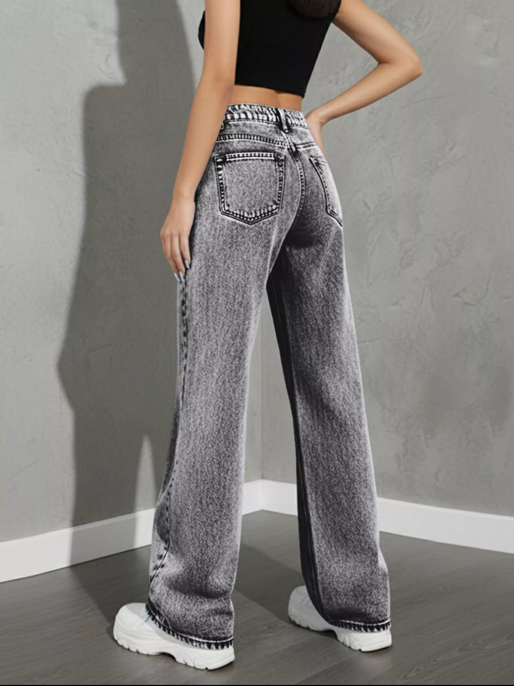 High Waist Wide Leg Jeans